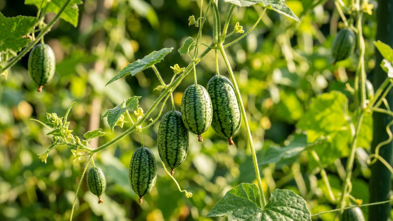 Adeus melancia gigante: essa fruta de cor verde-clara e casca listrada cabe na palma da mão e tem um gosto refrescante de pepino azedo