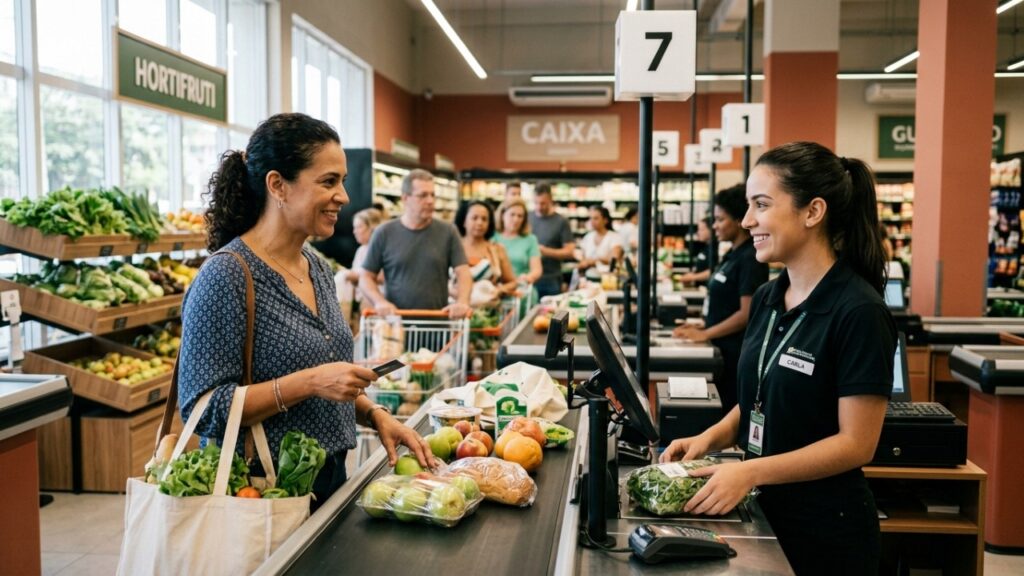 A psicologia aponta que conversar com o caixa do supermercado não é apenas simpatia, mas pode revelar alta inteligência emocional