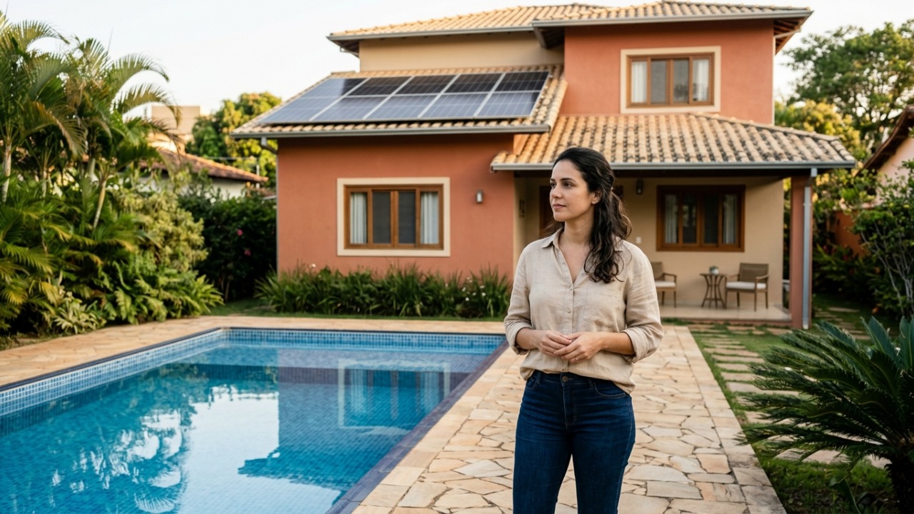 Mulher investe R$ 180 mil para reformar a casa antiga dos pais, coloca piscina e energia solar, mas após o inventário, os irmãos pedem partes iguais do imóvel avaliado em R$ 750 mil