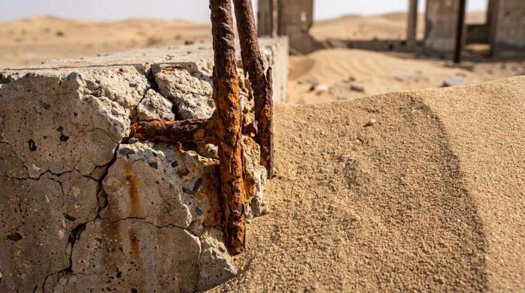 Por que a areia do deserto não pode ser usada para construir prédios ou casas