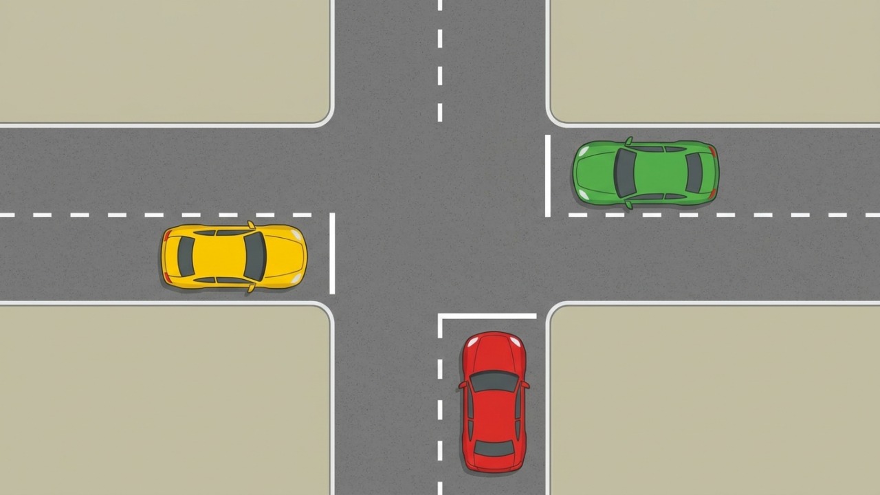 Só bons motoristas acertam quem passa primeiro neste cruzamento sem placa