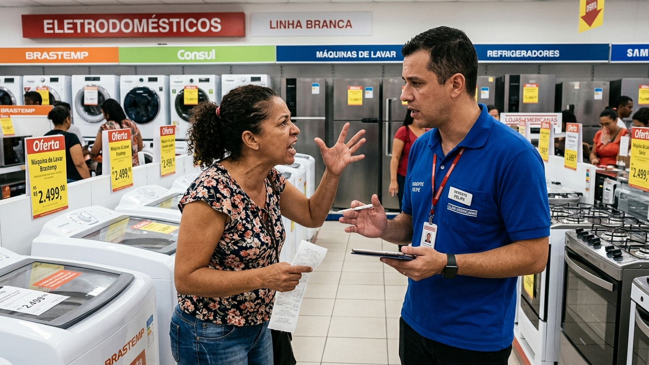 Consumidor compra TV de R$ 2.000 com defeito na promoção, loja se recusa a realizar a troca e Justiça obriga a entrega de um aparelho novo