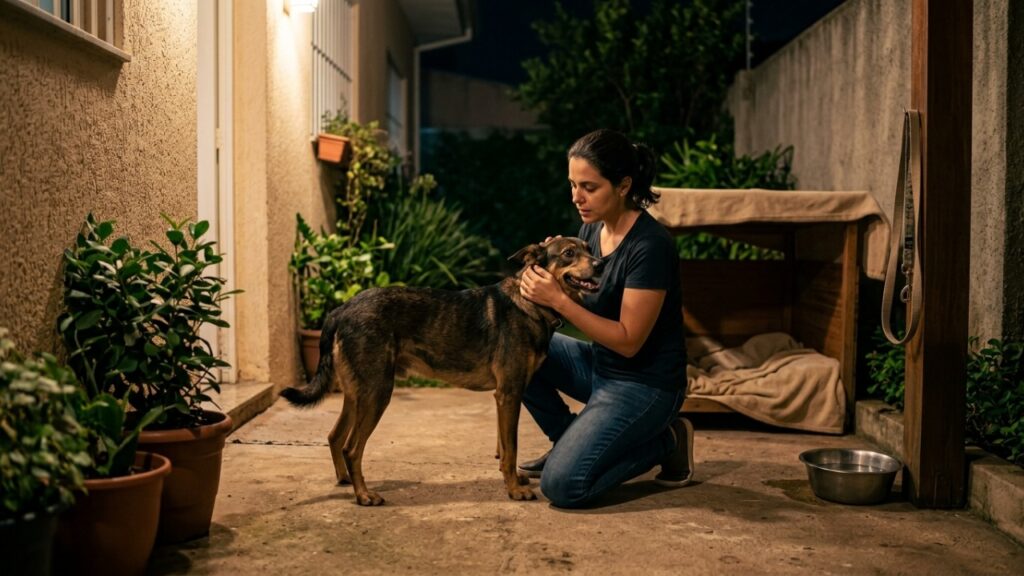 Vizinho deixa o cachorro latindo durante toda a madrugada, afirma que não consegue controlar o animal, mas descobre que a própria omissão também pode trazer consequências