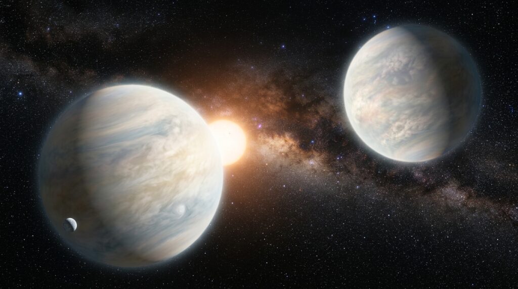 Maiores que Júpiter, mas mais leves que algodão-doce: astrônomos descobrem dois planetas "super-puff"