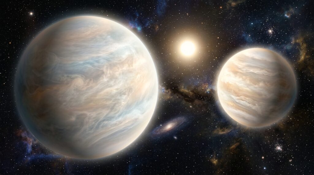 Maiores que Júpiter, mas mais leves que algodão-doce: astrônomos descobrem dois planetas "super-puff"
