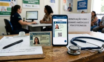 Motoristas terão de cumprir uma nova etapa para renovar a carteira de motorista
