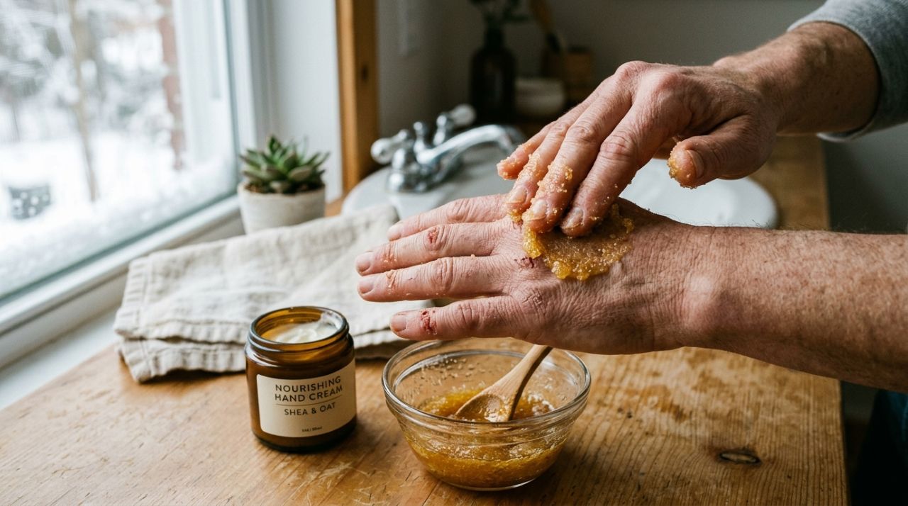 A mistura de dois ingredientes que ajuda a combater o ressecamento e deixar as mãos mais macias, hidratadas e protegidas no inverno
