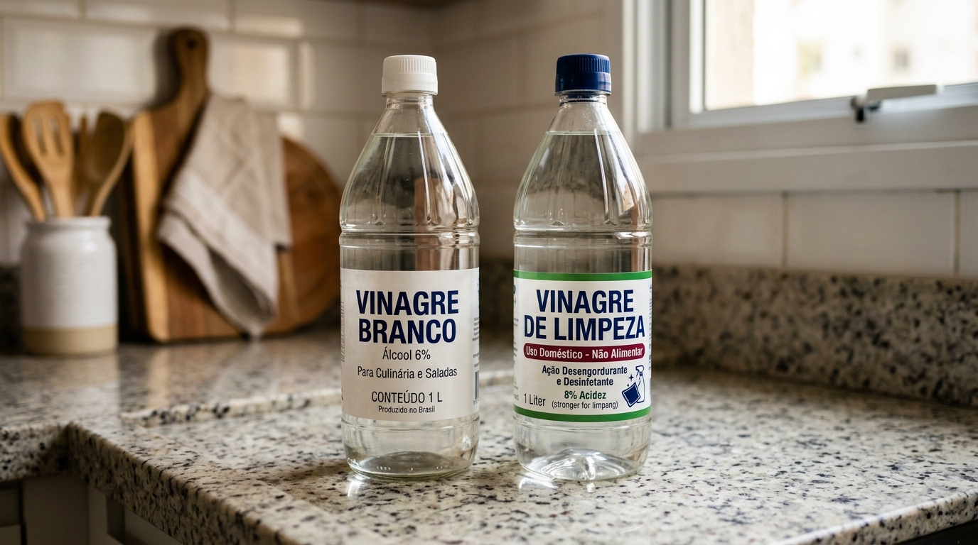 Vinagre branco e vinagre de limpeza não são a mesma coisa: quais as diferenças e como usá-los corretamente?