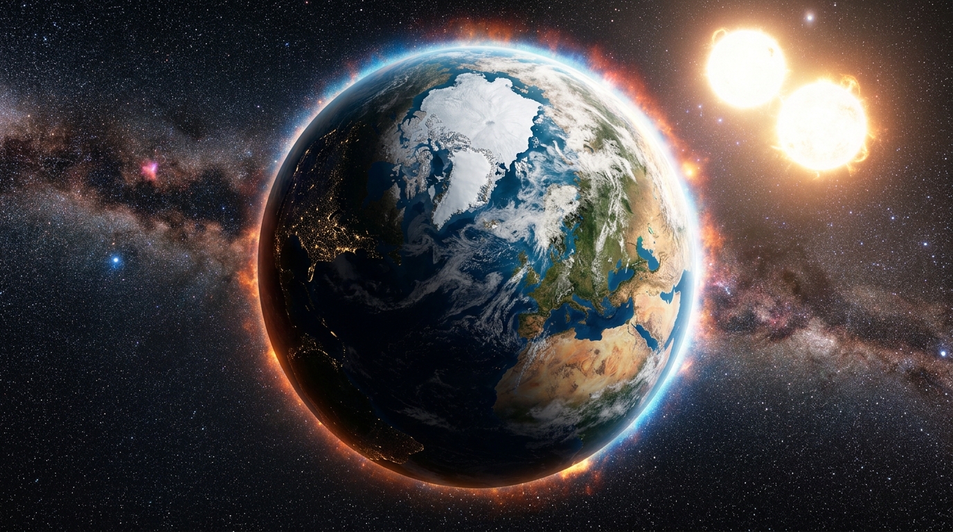O que aconteceria se a Terra tivesse dois sóis?