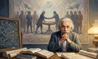 Albert Einstein sobre a humanidade: “A paz não pode ser mantida à força. Somente pode ser atingida pelo entendimento.” Uma lição profunda sobre compreensão entre as pessoas