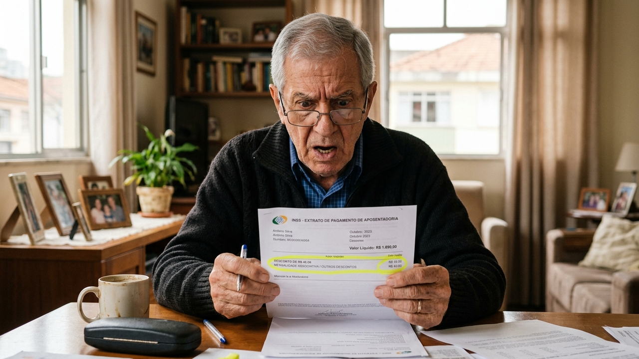 Aposentado descobre desconto de R$ 40 por mês no benefício de associação desconhecida e ganha devolução em dobro do valor na Justiça