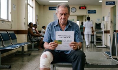 Idoso contrata plano de saúde por R$ 890 ao mês, após 11 meses precisa de cirurgia no joelho e operadora nega alegando carência ainda vigente para procedimento de alta complexidade