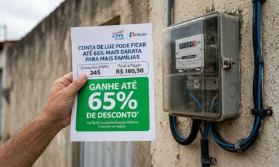 Conta de luz pode ficar até 65% mais barata para mais famílias