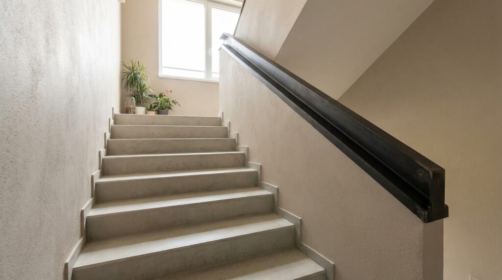 Como fazer uma escada de concreto mais confortável e segura no dia a dia