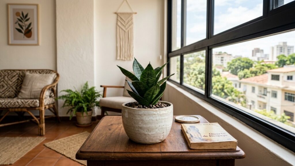 Fim do reinado da espada-de-são-jorge tradicional: essa planta compacta ocupa menos espaço e combina com apartamentos pequenos
