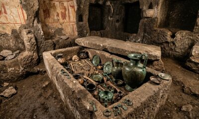 Arqueólogos explicam por que os etruscos depositavam vasos de bronze em antigas cerimônias funerárias