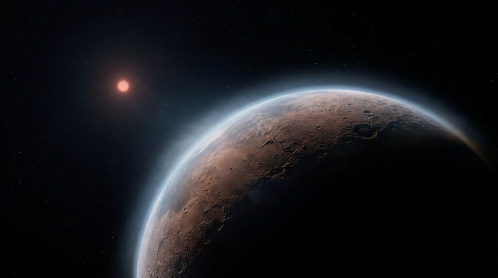 Um planeta rochoso é descoberto em um sistema vizinho e pode ter atmosfera semelhante à da Terra