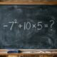 Esse cálculo de ensino fundamental engana até adultos: responda −7² + 10 × 5 sem calculadora