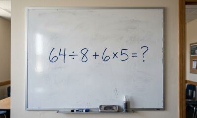 A conta 64 ÷ 8 + 6 × 5 parece ter uma resposta óbvia, mas muita gente se confunde