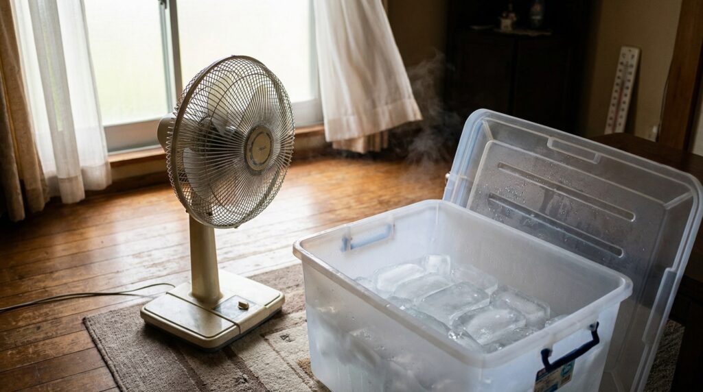 Poderoso ar-condicionado caseiro refresca a casa usando ventilador e gelo