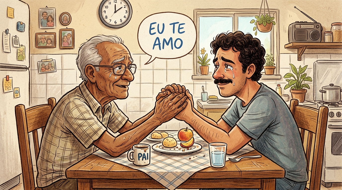 A psicologia revela que filhos criados nos anos 90 que só ouviram "eu te amo" dos pais depois dos 30 anos não estão exagerando quando dizem que aquela frase mudou tudo, porque o cérebro adulto processa essa palavra como uma dívida antiga 