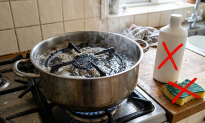 Sem esfregar com força, nem produtos caros: a melhor forma de limpar as bocas do fogão usando apenas detergente e água oxigenada de volume 40