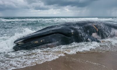 O segundo maior animal do mundo foi encontrado morto e cientistas não conseguem entender o que matou o gigante de 20 metros
