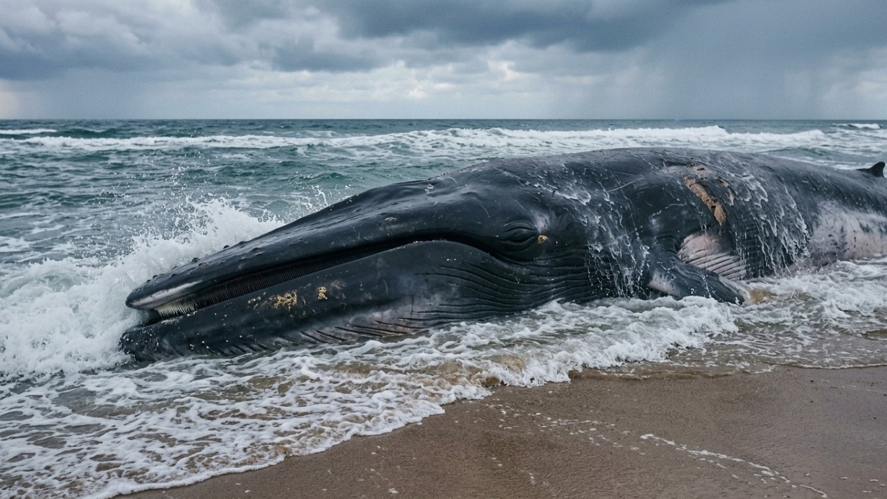 O segundo maior animal do mundo foi encontrado morto e cientistas não conseguem entender o que matou o gigante de 20 metros