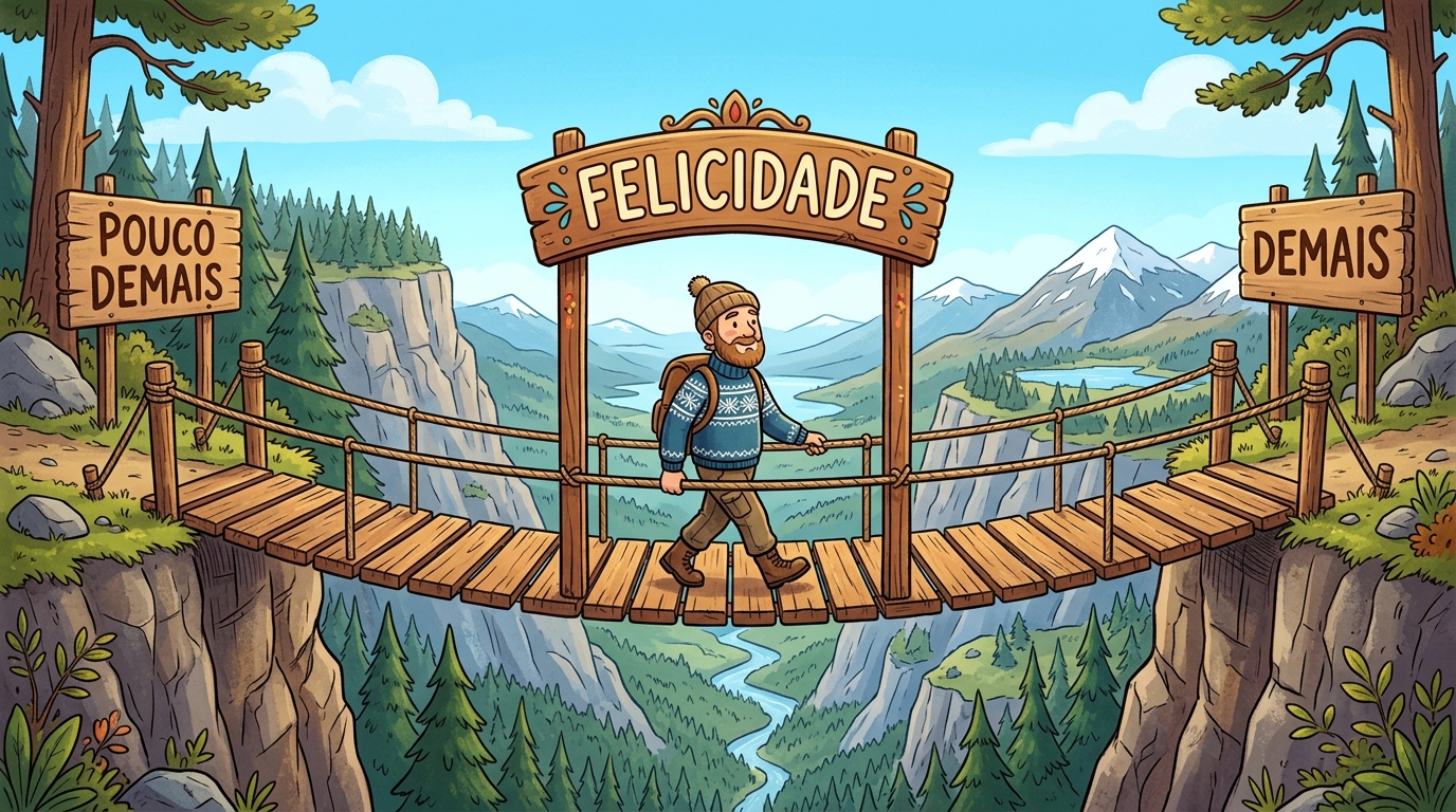 Provérbio finlandês do dia: "A felicidade é um lugar entre o pouco demais e o demais", uma reflexão sobre equilíbrio e contentamento que a ciência moderna começa a confirmar