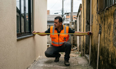 Vizinho abre janela a apenas 50 centímetros de muro divisório e prefeitura embarga obra por desrespeitar limite mínimo de 1,5 metro por lei