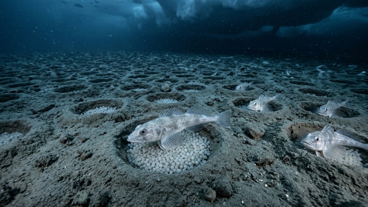Robô enviado sob o gelo da Antártida encontra uma colônia gigantesca com 60 milhões de ninhos de peixes distribuídos por uma área de 240 quilômetros quadrados