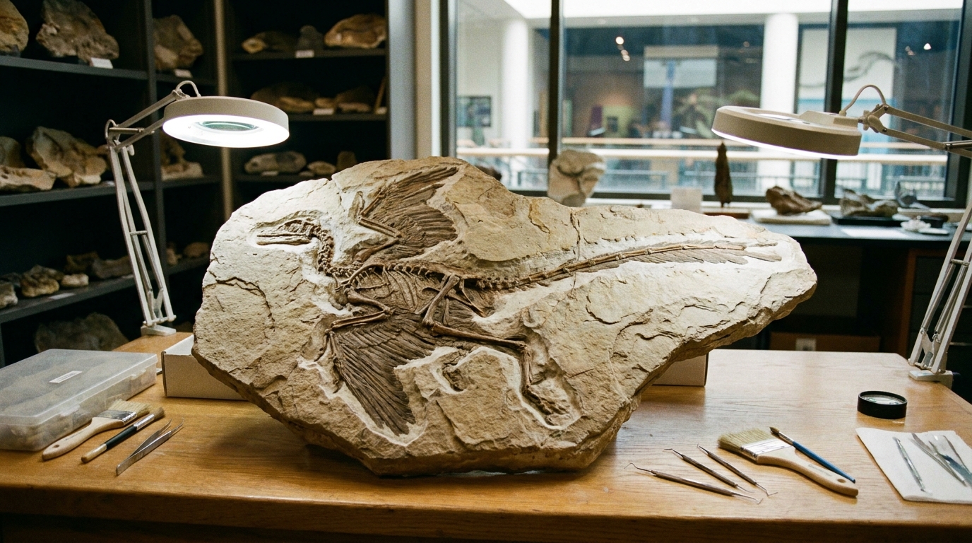 Esqueleto encontrado em museu após anos revela um novo predador da era dos dinossauros