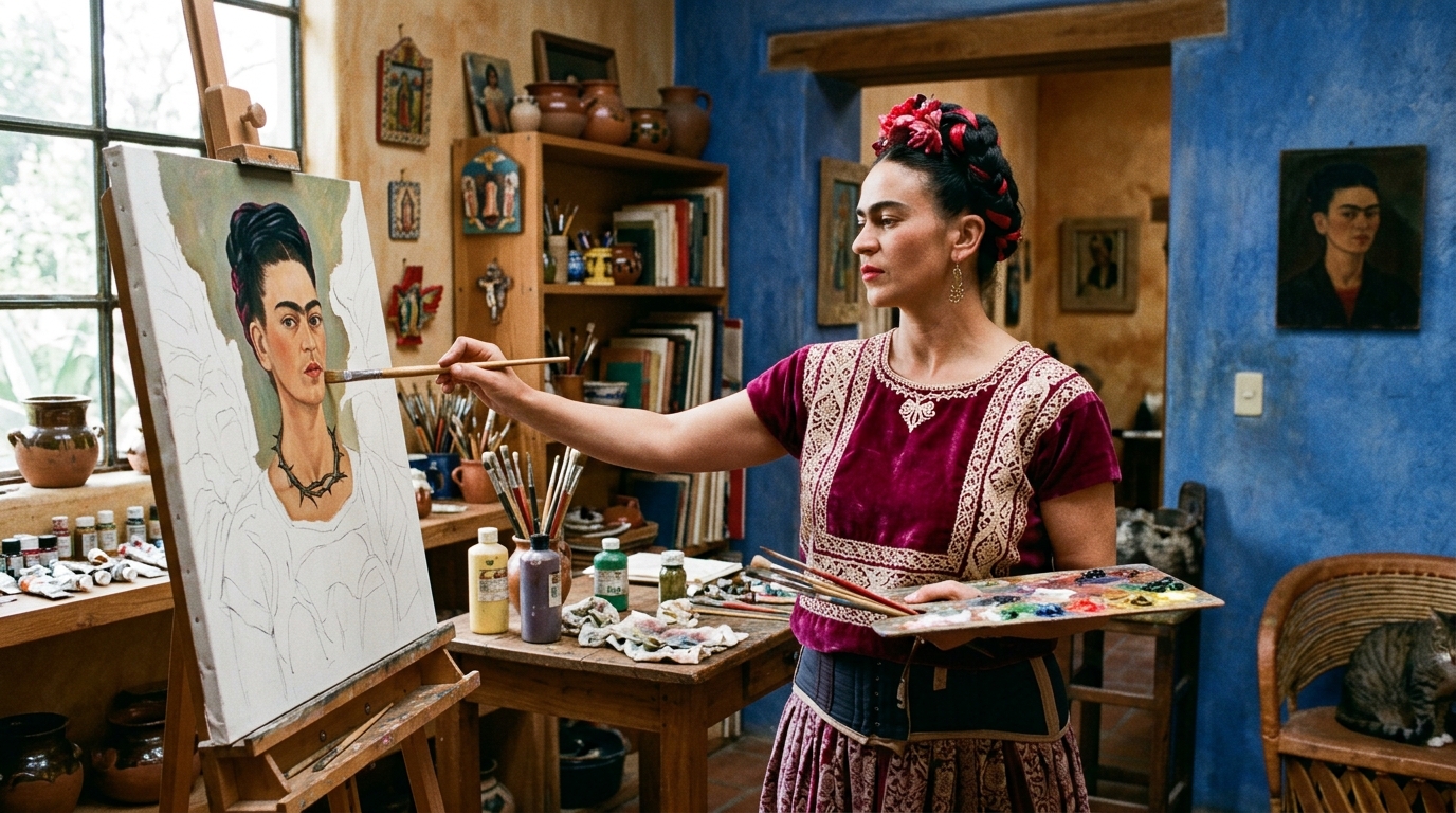 Citação de hoje, domingo, 12 de julho: “Não tenho medo das tempestades, estou aprendendo a navegar na minha própria escuridão. E nessa jornada, descubro quem eu realmente sou.”, Frida Kahlo