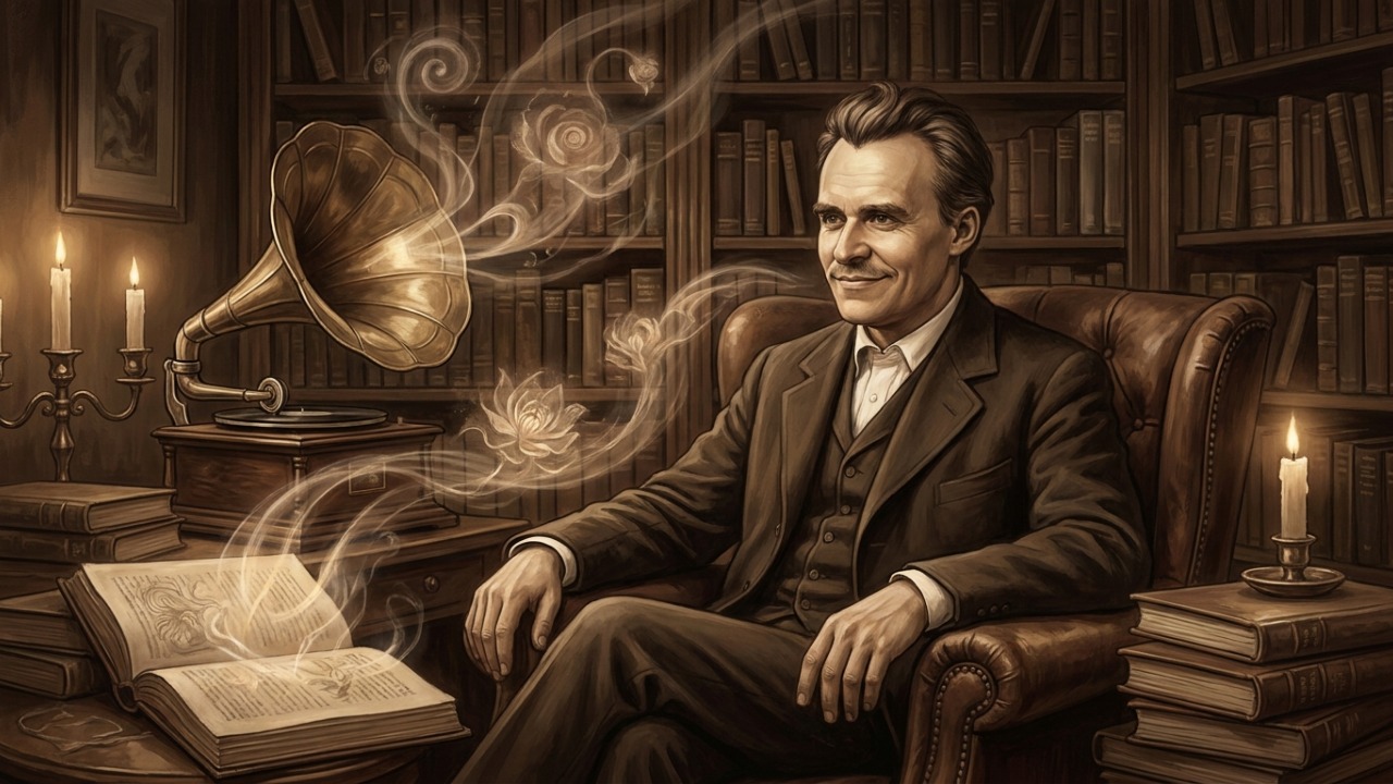 Frase de Friedrich Nietzsche, filósofo alemão: “A vantagem de ter péssima memória é divertir-se muitas vezes com as mesmas coisas boas como se fosse a primeira vez.” Uma reflexão sobre alegria e esquecimento