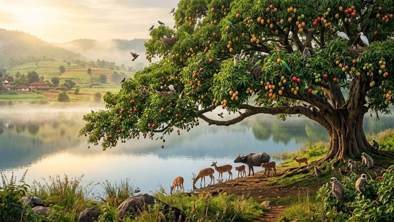 Provérbio indiano do dia: “A árvore não come o seu próprio fruto, nem o lago bebe a sua própria água; os sábios vivem para o benefício dos outros.” O ensinamento sobre a vida em benefício dos outros