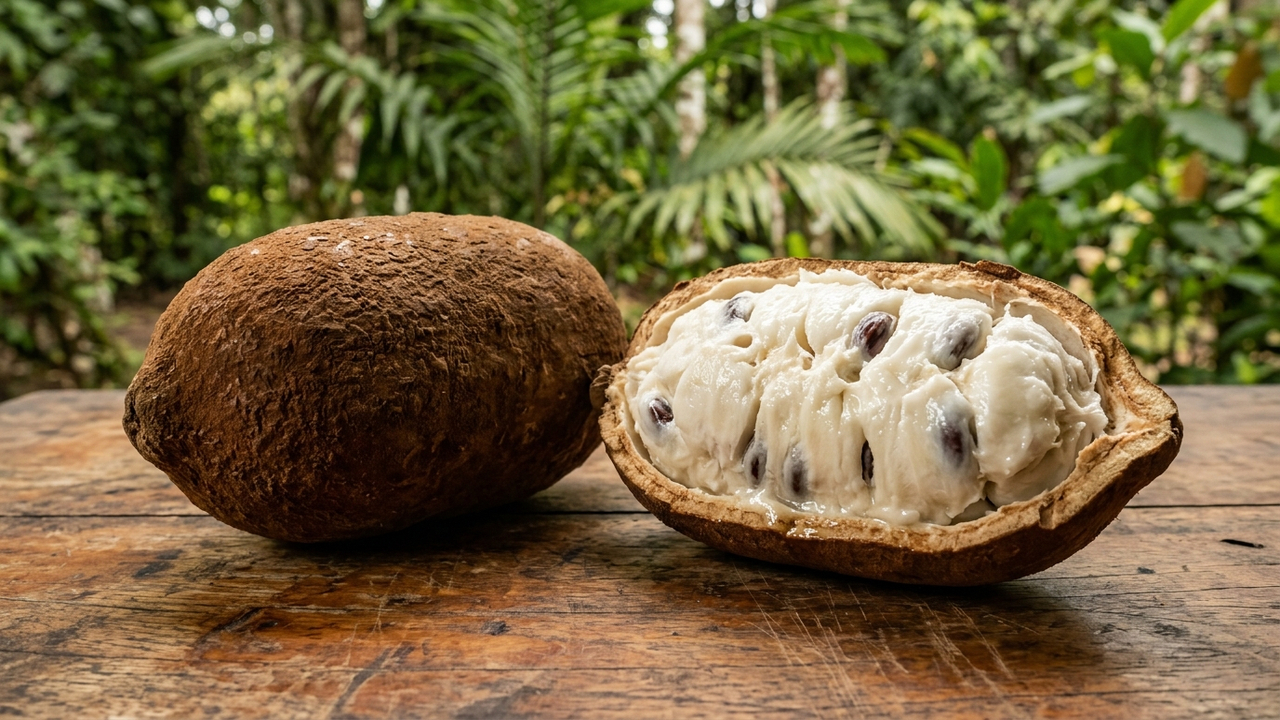 Adeus cacau tradicional: essa fruta de casca dura e polpa super cremosa tem sabor de sorvete de chocolate e cresce fácil em canteiros quentes