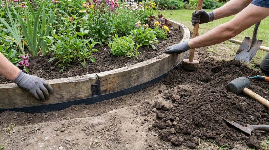 Jardineiro ensina instalar uma borda de jardim sem refazer o canteiro inteiro