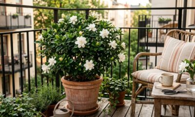 Nem roseiras nem limoeiros: esta planta de flores brancas perfuma a varanda e cresce no máximo cerca de 1 metro
