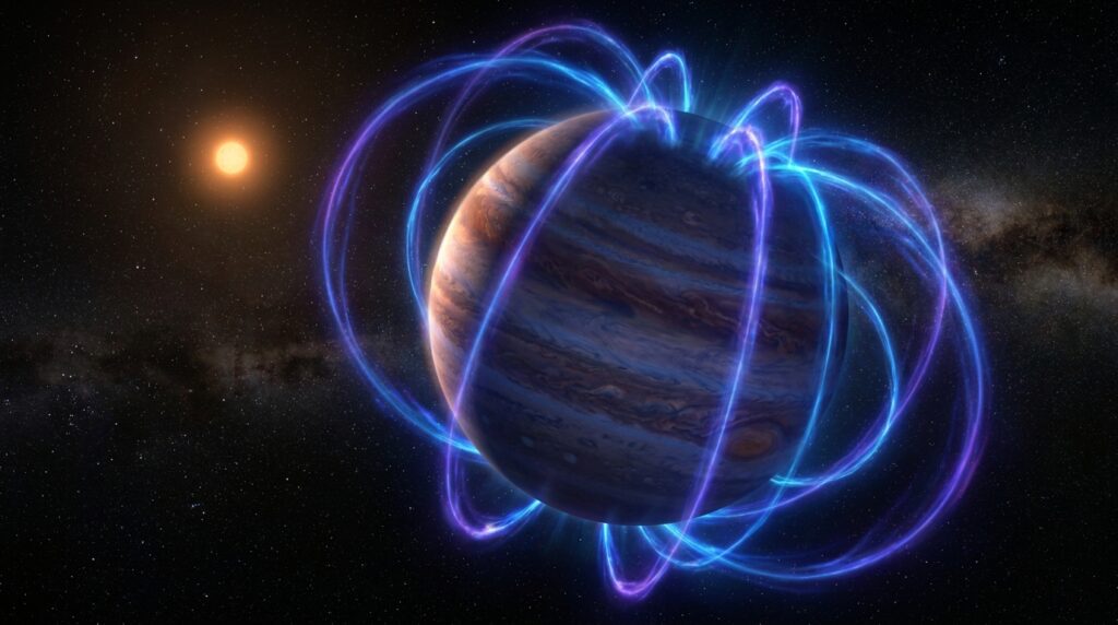 Pela primeira vez, cientistas detectam campo magnético em planeta fora do Sistema Solar e descoberta pode mudar a busca por vida
