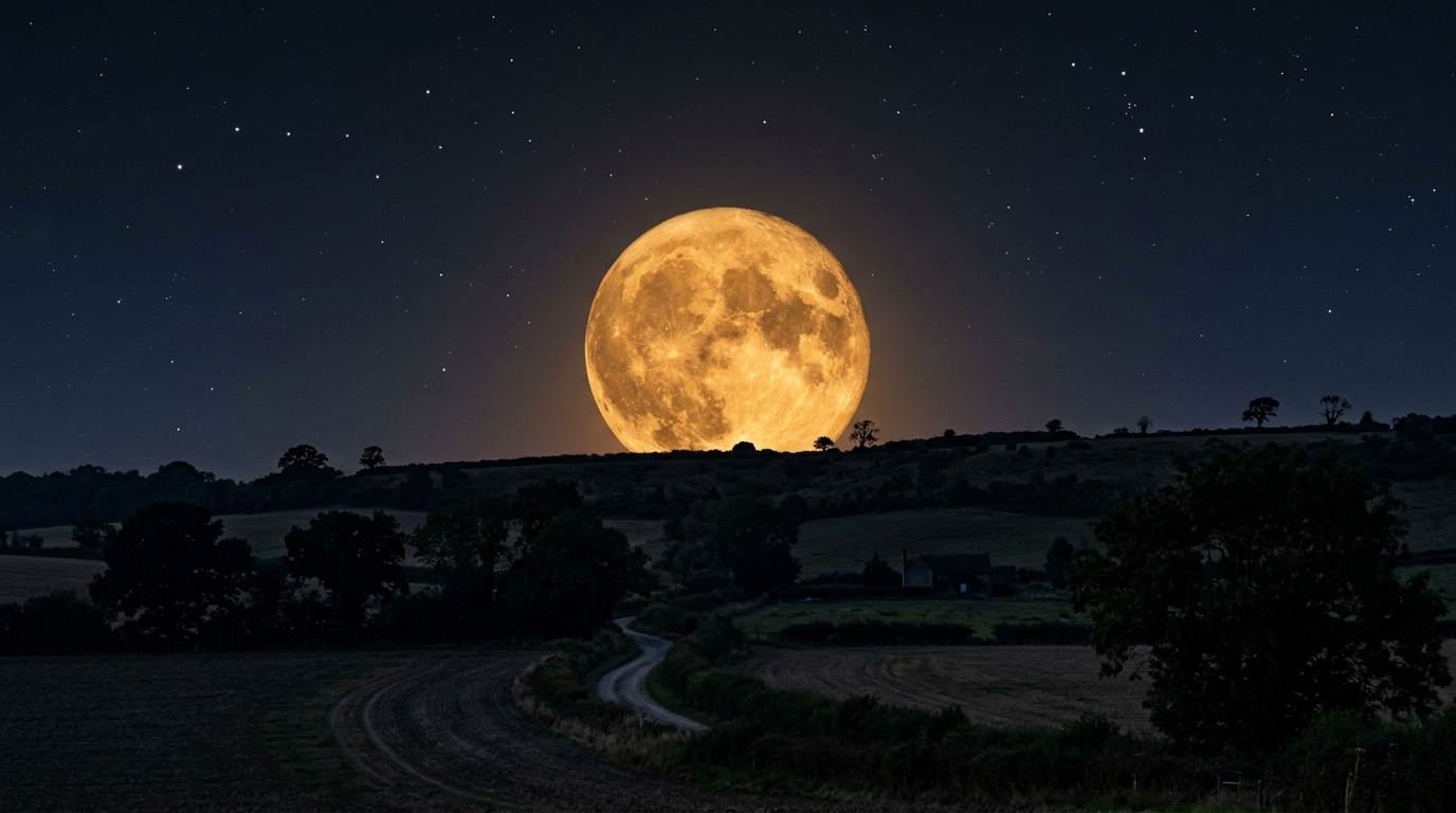 Lua do Cervo encanta observadores com efeito dourado no céu: saiba quando acompanhar o fenômeno