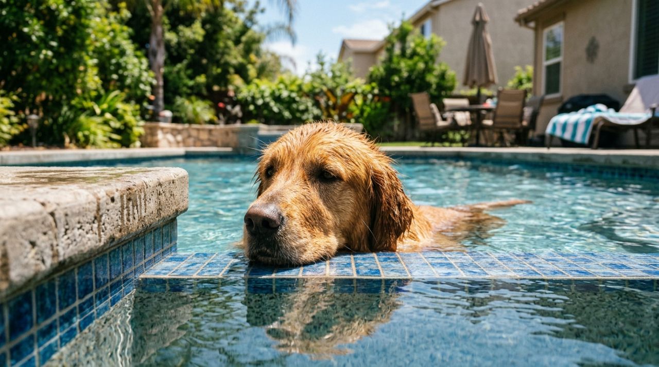 Mulher percebe que a casa ficou em silêncio e vai ver como está seu cachorro