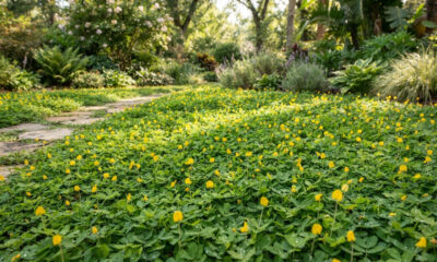 A cobertura de solo perfeita que dá flores amarelas e não precisa de cortes frequentes para manter o seu jardim bonito e nutrido