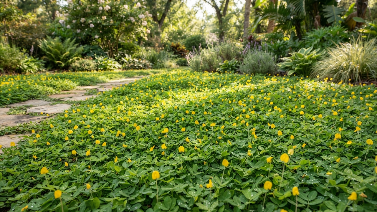 A cobertura de solo perfeita que dá flores amarelas e não precisa de cortes frequentes para manter o seu jardim bonito e nutrido