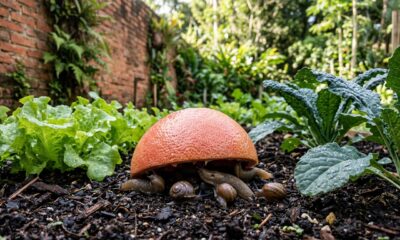 Use as cascas de toranja para afastar lesmas e caracóis do jardim