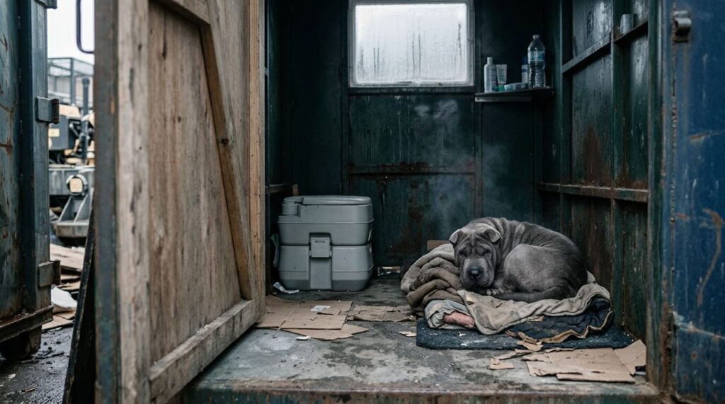 Abandonado durante o frio, cão encontrado em aterro ganha uma nova vida