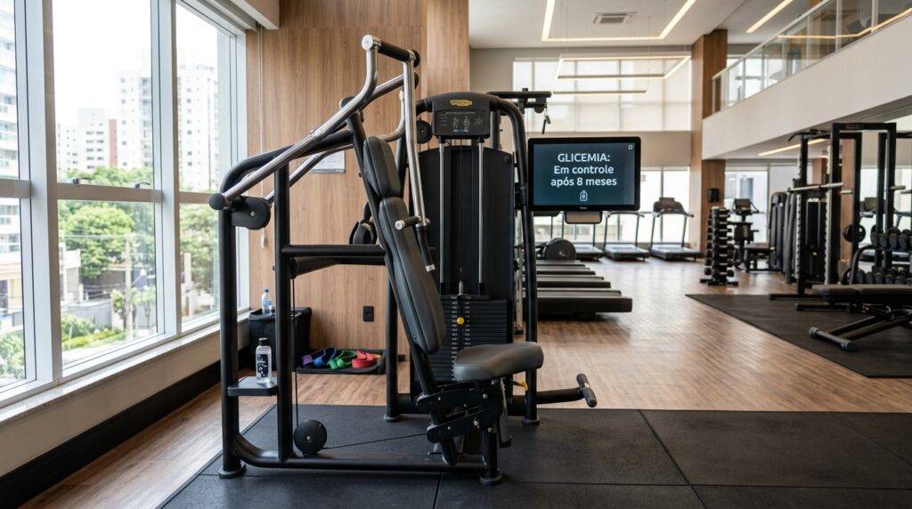 Fiz musculação por 8 meses e consegui tirar minha glicemia da faixa de pré-diabetes com uma rotina constante de exercícios