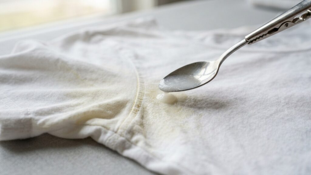 Camisetas brancas amareladas e manchas de suor podem ficar no passado: coloque uma aspirina na hora da lavagem para recuperar o tecido