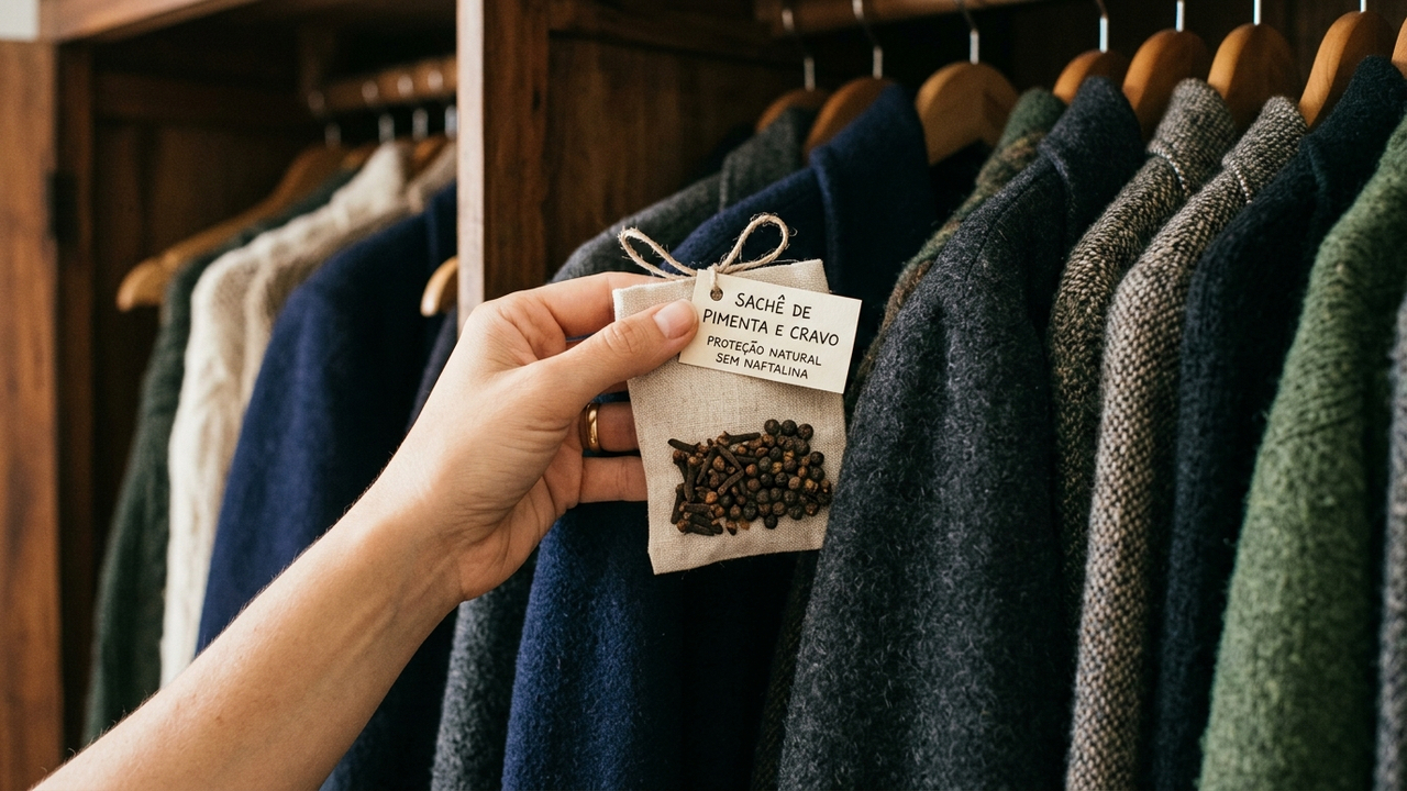 Adeus traças no guarda-roupa: o repelente natural com pimenta-do-reino e cravo que protege suas roupas sem deixar cheiro de naftalina