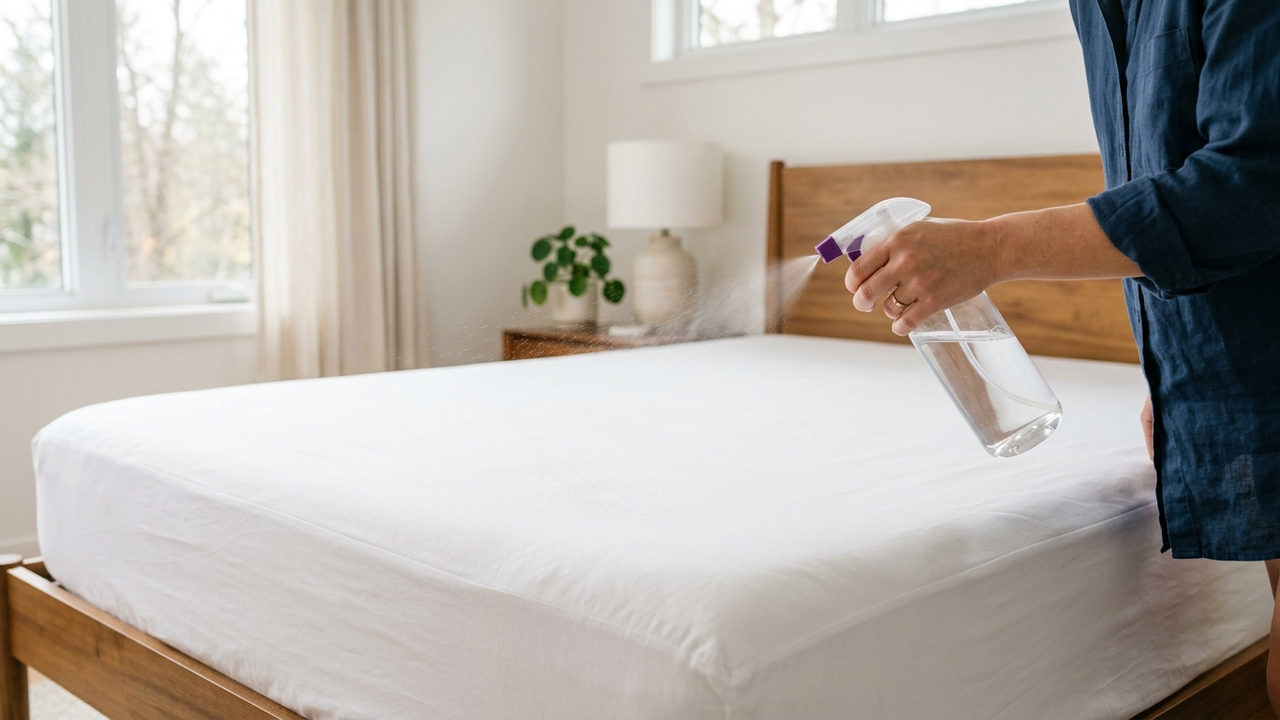 Mistura de álcool com vinagre branco e óleo de melaleuca: para que serve o spray caseiro para desinfetar colchões e eliminar ácaros a seco