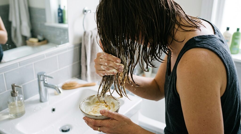 Nem creme caro nem salão: a mistura com ingredientes que você tem na geladeira e que ajuda a recuperar o brilho do cabelo na menopausa